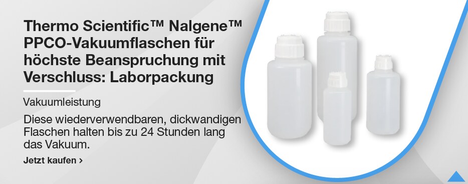 Thermo Scientific™ Nalgene™ PPCO-Vakuumflaschen für höchste Beanspruchung mit Verschluss: Laborpackung