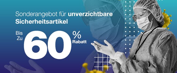 Sonderangebot für unverzichtbare Sicherheitsartikel 