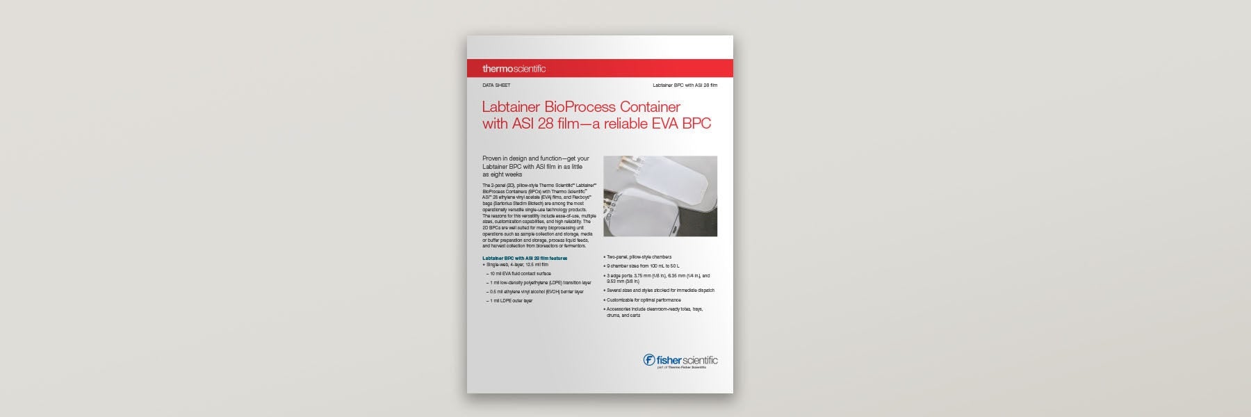 Labtainer BioProcess Container Data Sheet