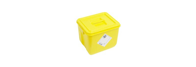 Behälter für biologisch gefährliche Stoffe und für die Entsorgung von scharfen Gegenständen