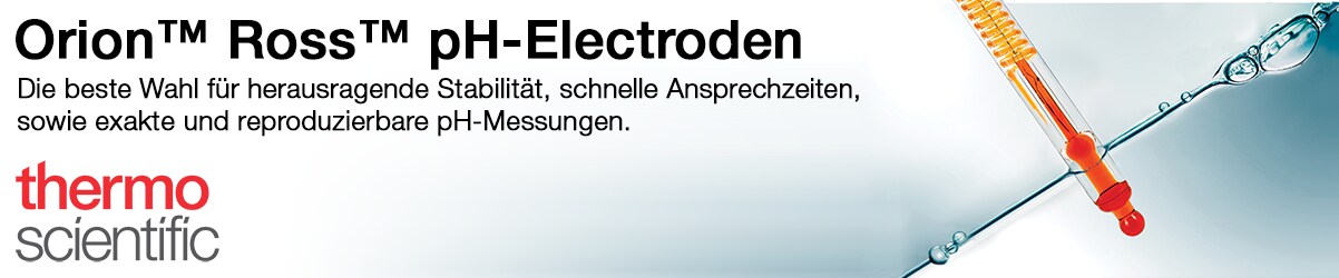 Orion Ross pH Electrodes The Best Choice for Superior Stability, Rapid Response, Accurate and Reproducible pH Measurements.