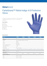 Fisherbrand™ Nitril-Schutzhandschuh Indigo 4.0