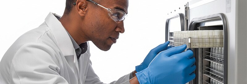 Vorbereitung von Proben für die langfristige kryogene Lagerung